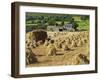 Oat Stooks, Knockshee, Mourne Mountains, County Down, Ulster, Northern Ireland, UK, Europe-Jeremy Lightfoot-Framed Photographic Print