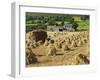 Oat Stooks, Knockshee, Mourne Mountains, County Down, Ulster, Northern Ireland, UK, Europe-Jeremy Lightfoot-Framed Photographic Print