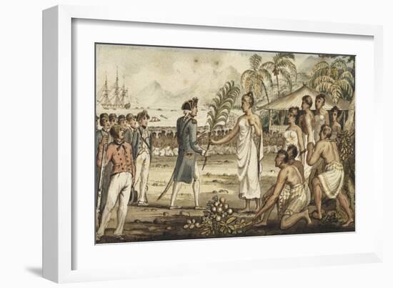 Oatehite', from the Voyages of Captain Cook-Isaac Robert Cruikshank-Framed Giclee Print