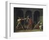 Oath of the Horat-Jacques-Louis David-Framed Giclee Print