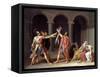 Oath of the Horatii-Jacques-Louis David-Framed Stretched Canvas