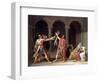 Oath of the Horatii-Jacques-Louis David-Framed Giclee Print