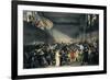 Oath Taken at the Jeu De Paume, 20 June 1789-Jacques-Louis David-Framed Premium Giclee Print