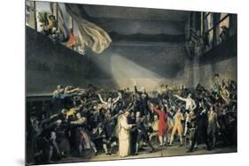 Oath Taken at the Jeu De Paume, 20 June 1789-Jacques-Louis David-Mounted Premium Giclee Print