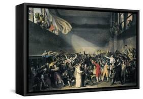 Oath Taken at the Jeu De Paume, 20 June 1789-Jacques-Louis David-Framed Stretched Canvas