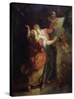 Oath to Love, Middle of the 18th Century-Jean Honoré Fragonard-Stretched Canvas