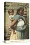 Oaxaca Woman Carrying Baby in Rebozo, Mexico-null-Stretched Canvas