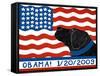 Obama-1-20-09-Stephen Huneck-Framed Stretched Canvas