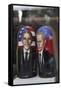 Obama and Putin Nesting Dolls in a Window in a Shop, Tallinn, Estonia-Dennis Brack-Framed Stretched Canvas