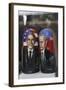 Obama and Putin Nesting Dolls in a Window in a Shop, Tallinn, Estonia-Dennis Brack-Framed Photographic Print