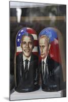 Obama and Putin Nesting Dolls in a Window in a Shop, Tallinn, Estonia-Dennis Brack-Mounted Photographic Print