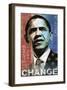 Obama: Change-Keith Mallett-Framed Giclee Print