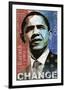 Obama: Change-Keith Mallett-Framed Giclee Print