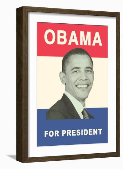 Obama for President Poster-null-Framed Art Print