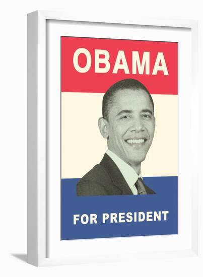 Obama for President Poster-null-Framed Art Print