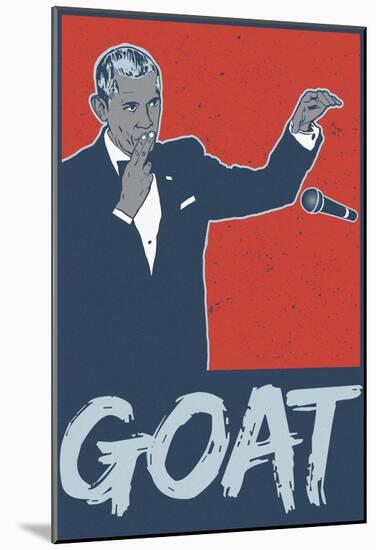 Obama - Goat POTUS-null-Mounted Poster