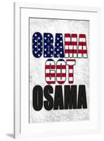 Obama Got Osama Art Poster Print-null-Framed Poster