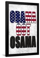 Obama Got Osama Art Poster Print-null-Framed Poster