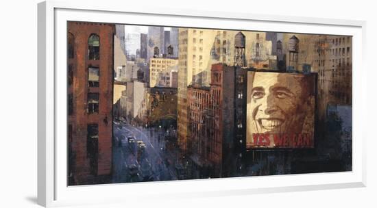 Obama: Moving Forward-Marti Bofarull-Framed Giclee Print