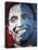 Obama Painting 001-Rock Demarco-Stretched Canvas