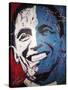 Obama Painting 001-Rock Demarco-Stretched Canvas