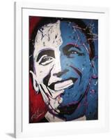 Obama Painting 001-Rock Demarco-Framed Giclee Print