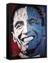 Obama Painting 001-Rock Demarco-Framed Stretched Canvas
