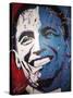 Obama Painting 001-Rock Demarco-Stretched Canvas