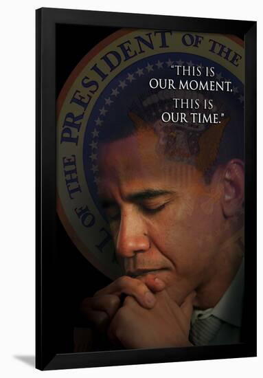 Obama - This Is Our Moment-null-Framed Poster