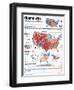 Obama Victory, Presidential Election 2008 Results by State and County-null-Framed Photographic Print