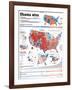 Obama Victory, Presidential Election 2008 Results by State and County-null-Framed Photographic Print