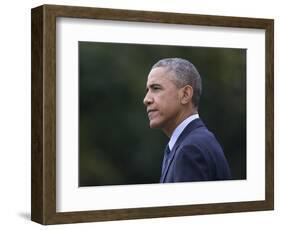 Obama-Carolyn Kaster-Framed Photographic Print