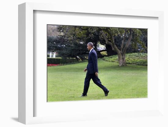 Obama-Jacquelyn Martin-Framed Photographic Print