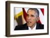 Obama-Jacquelyn Martin-Framed Photographic Print