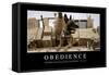 Obedience: Inspirational Quote and Motivational Poster-null-Framed Stretched Canvas