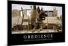 Obedience: Inspirational Quote and Motivational Poster-null-Mounted Photographic Print