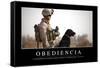 Obediencia. Cita Inspiradora Y Póster Motivacional-null-Framed Stretched Canvas