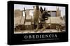 Obediencia. Cita Inspiradora Y Póster Motivacional-null-Stretched Canvas