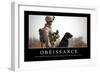 Obéissance: Citation Et Affiche D'Inspiration Et Motivation-null-Framed Photographic Print