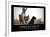 Obéissance: Citation Et Affiche D'Inspiration Et Motivation-null-Framed Photographic Print