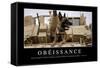 Obéissance: Citation Et Affiche D'Inspiration Et Motivation-null-Framed Stretched Canvas