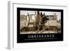 Obéissance: Citation Et Affiche D'Inspiration Et Motivation-null-Framed Photographic Print