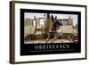 Obéissance: Citation Et Affiche D'Inspiration Et Motivation-null-Framed Photographic Print