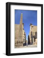 Obelisk, 25 Meters High in Front of Plyon 65 Meters Wide, Luxor Temple-Richard Maschmeyer-Framed Photographic Print