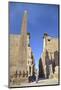 Obelisk, 25 Meters High in Front of Plyon 65 Meters Wide, Luxor Temple-Richard Maschmeyer-Mounted Photographic Print