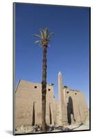 Obelisk, 25 Meters High in Front of Plyon 65 Meters Wide, Luxor Temple-Richard Maschmeyer-Mounted Photographic Print