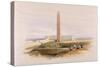 Obelisk at Alexandria, Commonly Called Cleopatra's Needle, from Egypt and Nubia, Vol.1-David Roberts-Stretched Canvas