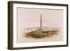 Obelisk at Alexandria, Commonly Called Cleopatra's Needle, from Egypt and Nubia, Vol.1-David Roberts-Framed Giclee Print