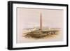 Obelisk at Alexandria, Commonly Called Cleopatra's Needle, from Egypt and Nubia, Vol.1-David Roberts-Framed Giclee Print