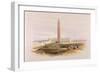 Obelisk at Alexandria, Commonly Called Cleopatra's Needle, from Egypt and Nubia, Vol.1-David Roberts-Framed Giclee Print